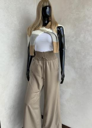 Asos брюки палаццо на высокой талии