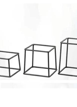 Подставка под блюдо комплект три куба 4896496 белый
