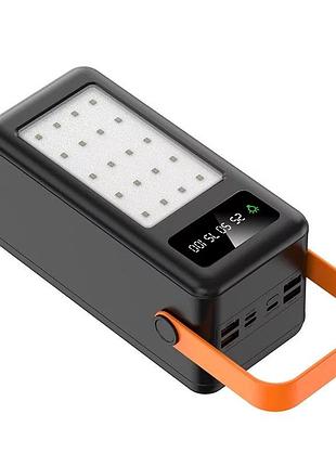 Портативний зовнішній акумулятор bilintong 80000mah power bank + led лампа