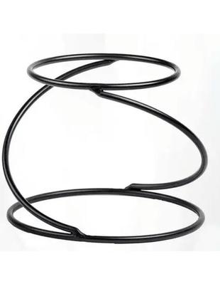 Подставка под блюдо полукруглая 96589956 черная