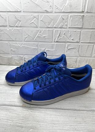 Кросівки adidas superstar колір індиго4 фото