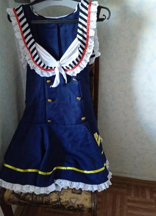 Платье женское, "морячка"1 фото