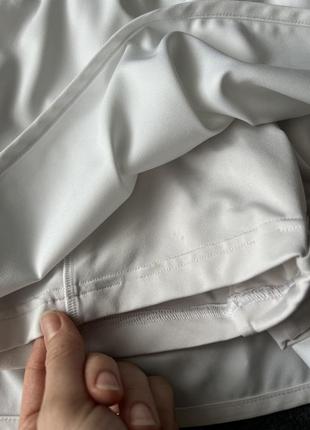 Белые спортивные шорты юбка adidas8 фото
