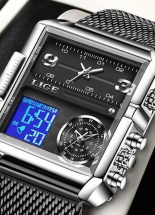 Тактические мужские часы lige maxi