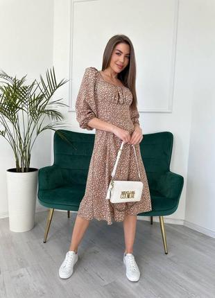 Платье миди с рукавами фонариками с корсетным лифом крестьянка чёрное голубое бежевое с пышной юбкой солнце расклешённое вечернее с открытыми плечами