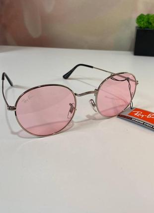 Очки ray-ban розовые женские6 фото