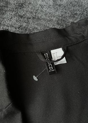 Чорний подовжений піджак h&m4 фото