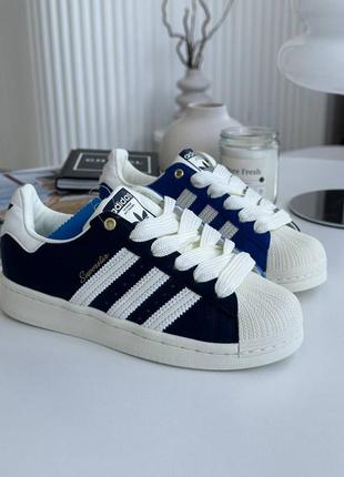 Adidas superstar 50/50 navy blue