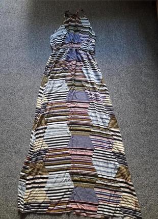 Длинное платье сарафан до подлога с открованными плечами4 фото