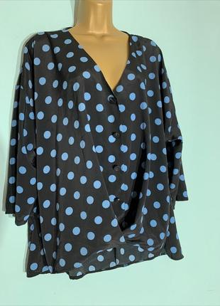 Шикарная стильная блуза свободного кроя большого размера2 фото