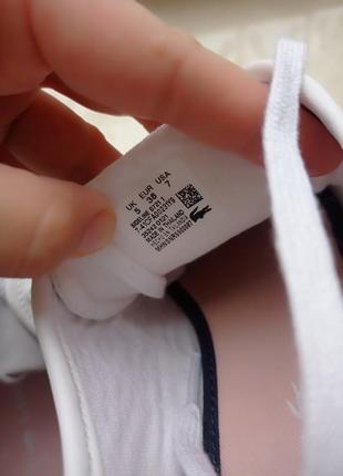 Кожаные кроссовки arancione lacoste5 фото
