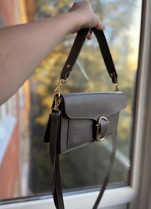Кожаная сумка cross body