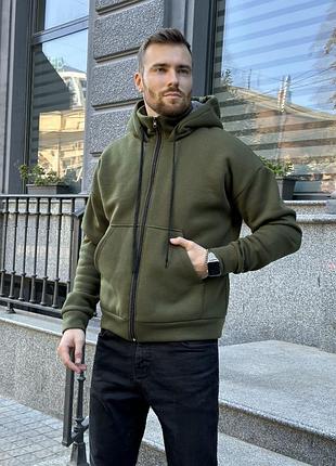 Теплые мужские зип худи kit-500