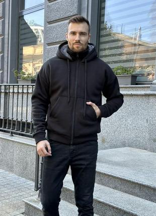 Теплые мужские зип худи kit-500