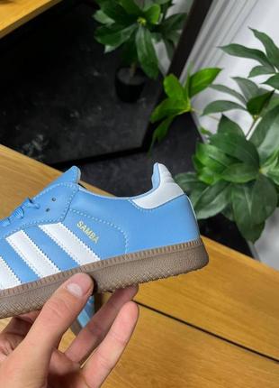 Adidas samba original blue3 фото