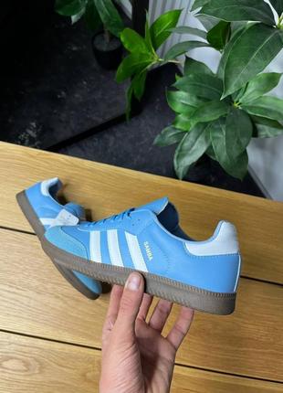 Adidas samba original blue2 фото