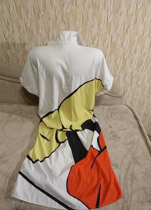 Платье-рубашка с микки маусом2 фото