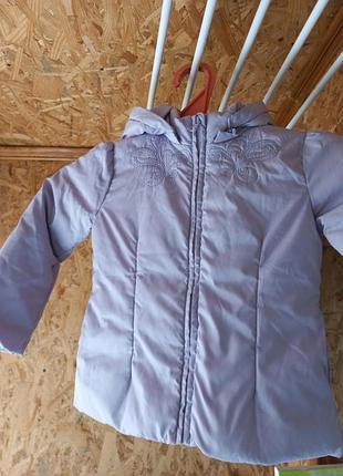 Демісезонна бузкова курточка chicco