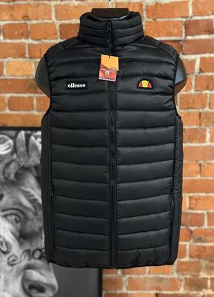 Жилет черный ellesse стеганный турция