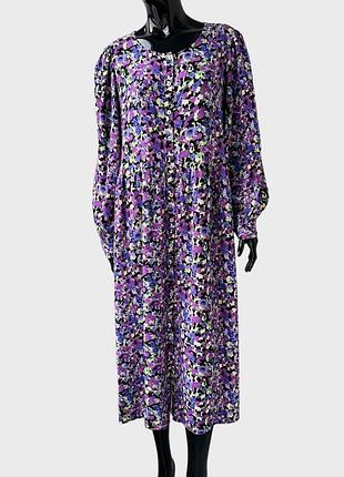 Віскозна міді сукня сорочка плаття рубашка marks&spencer вільного крою 100% віскоза5 фото