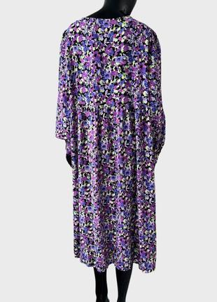 Віскозна міді сукня сорочка плаття рубашка marks&spencer вільного крою 100% віскоза7 фото