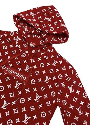 Худи supreme x louis vuitton monogram hoodie