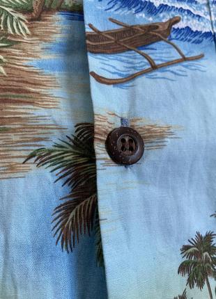 Настоящая гавайка blue hawaii (aloha shirt)4 фото