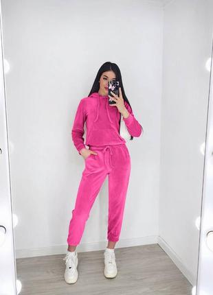 Рожевий жіночий велюровий костюм жіночий спротивний велюровий костюм жіночий...