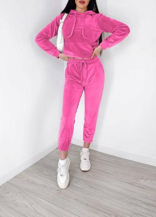 Рожевий жіночий велюровий костюм жіночий спротивний велюровий костюм жіночий...