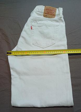 Джинсы белые vintage винтажные талия 86 см levis 501 501-0150
  w34 l32 made in u.k