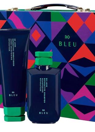 Люксовый подарочный набор шампунь и бальзам r+co bleu refresh & revitalize