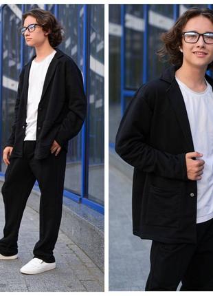 Стильний трикотажный костюм для хлопцnів, розміри на рости 146 - 170 + відеоогляд