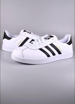 Мужские кеды adidas gazelle white