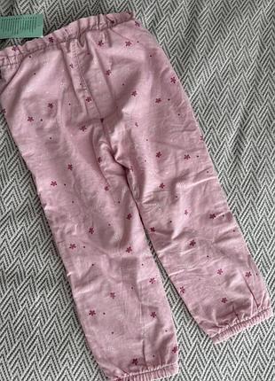 Вельветовые брюки для девочки