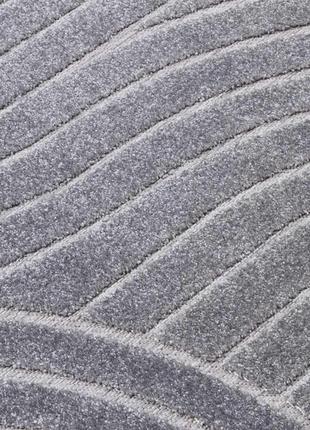 Ковер с рельефным ворсом dakaria karat oksi run 38025/608 0.80x3.50 м серый
