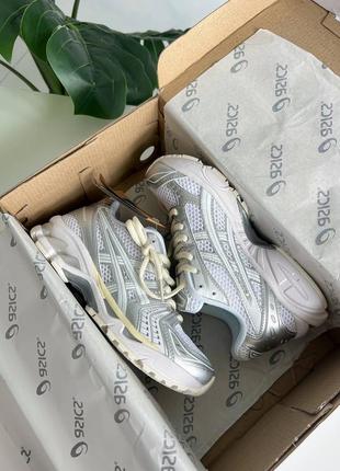 Женские кроссовки asics gel-kayano 14 silver/white5 фото