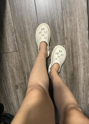 Сабо gucci, мюли на платформе, мюлли, клоги2 фото