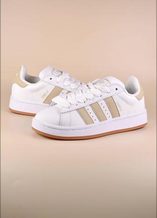 Женские кеды adidas campus beige