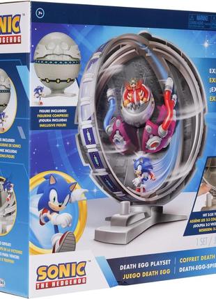 Ігровий набір висотою 30см -  їжачок сонік: яйце смерті sonic the hedgehog death egg playset jakks