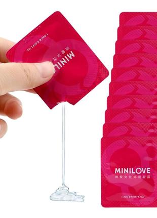 Возбуждающий женский гель minilove пробник. женский возбудитель. возбуждающая смазка. интимный лубрикант