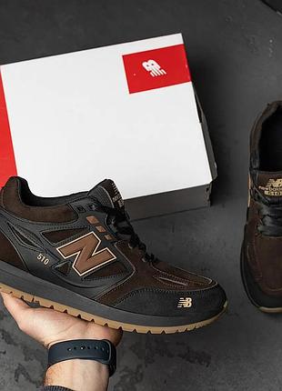 Мужские кожаные кроссовки new balance