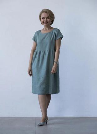 Сукня таїра season льон-віскоза м'ята