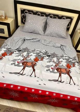 Постільна білизна «олені санти»