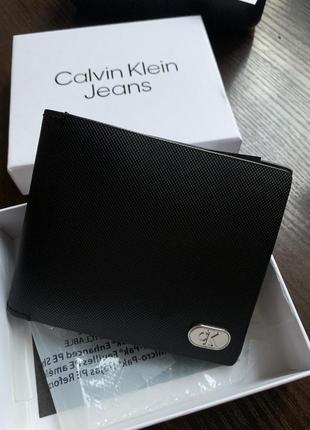 Кошелек calvin kleinured bifold k50k511474 black beh черный мужской