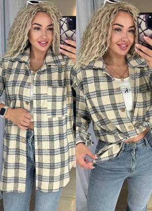 Рубашка в клетку oversize 
💫выгодная цена