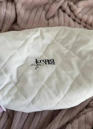 Плюшевая косметичка для dyson с отделениями от krasavka