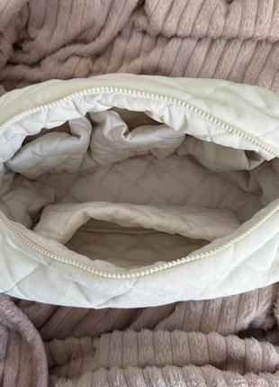 Плюшевая косметичка для dyson с отделениями от krasavka