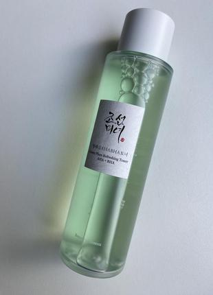 Тонер для обличчя з кислотами beauty of joseon green plum refreshing toner aha + bha