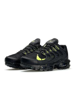 💎чоловічі кросівки nike air max terrascape plus black lime / демісезонні / весняні, літні, осінні / текстиль, шкіра, замша /