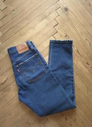 Синие джинсы скинни levi's 501 premium skinny джинсы levi's высокая посадка талия